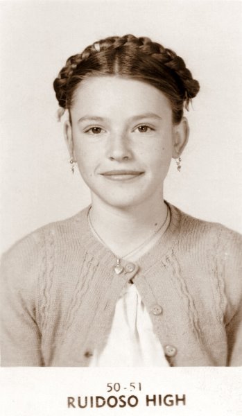 1950 Georgia Ruth, high school student